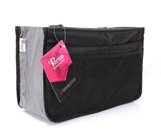 Bag in Bag - Schwarz mit Netz Grösse L