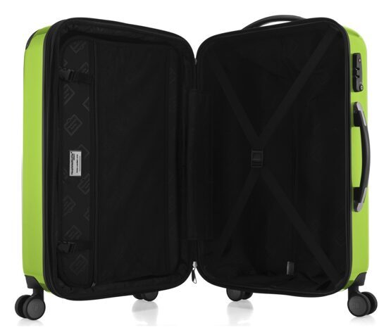 Alex - Handgepäck Hartschale glänzend mit TSA in Apfelgrün