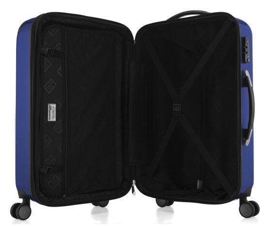 Alex - Handgepäck Hartschale glänzend mit TSA in Dunkelblau