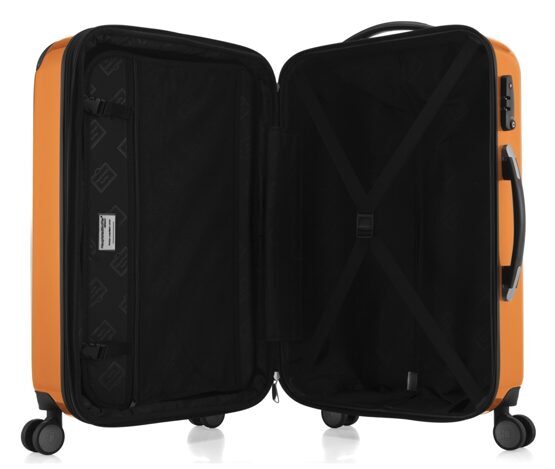 Alex - Koffer Hartschale M glänzend mit TSA in Orange