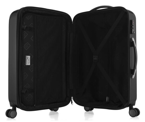 Alex - Koffer Hartschale L glänzend mit TSA in Schwarz