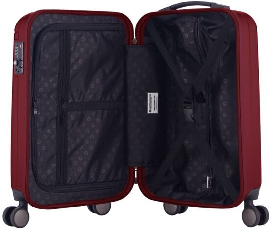Kotti - Koffer Hartschalen-Trolley L mit TSA in Rot glänzend