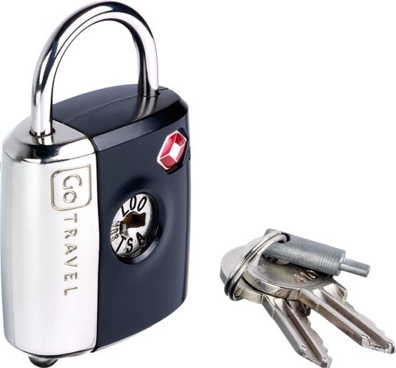 Dual Combi/Key Lock - Kofferschloss mit Schlüssel und Zahlencode Grau