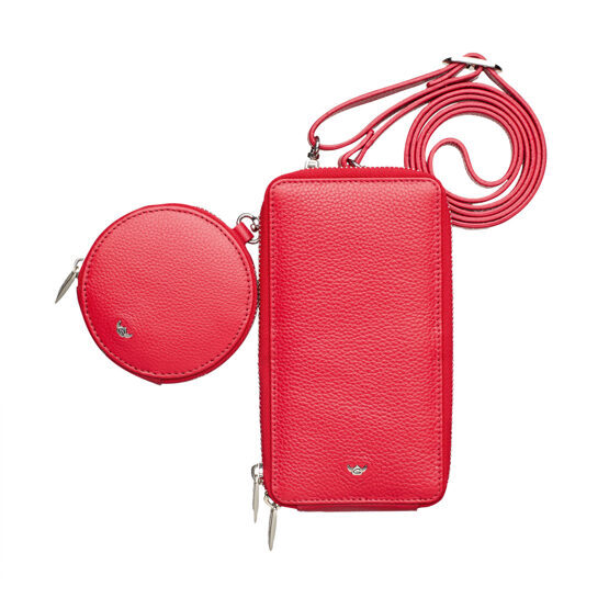 Palma - Handy-Umhängetasche mit Reissverschluss Rot