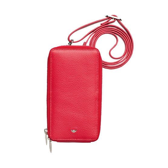 Palma - Handy-Umhängetasche mit Reissverschluss Rot