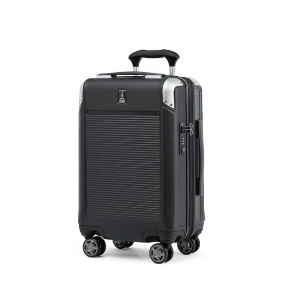 Platinum Elite - Compact Carry-On Expandable Hardside Spinner, Shadow Black