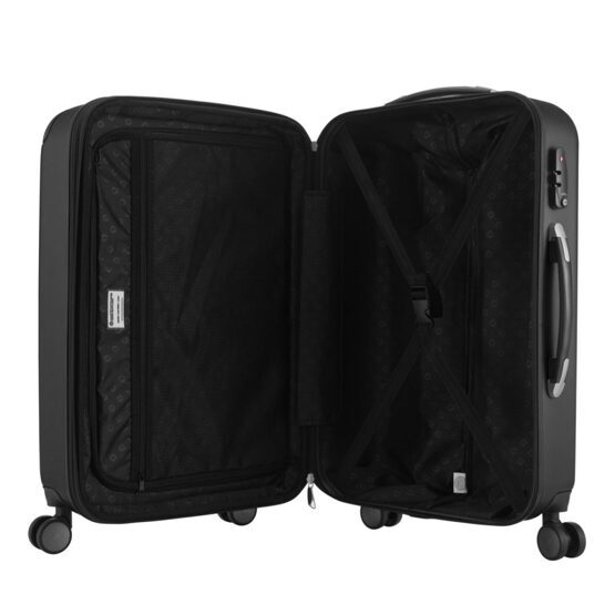 Spree - Koffer Hartschale L matt mit TSA in Schwarz