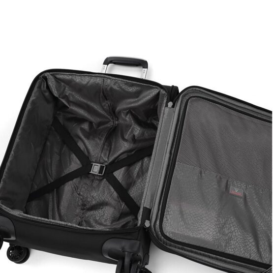 Sidetrack - Handgepäck Koffer mit USB-Anschluss Schwarz
