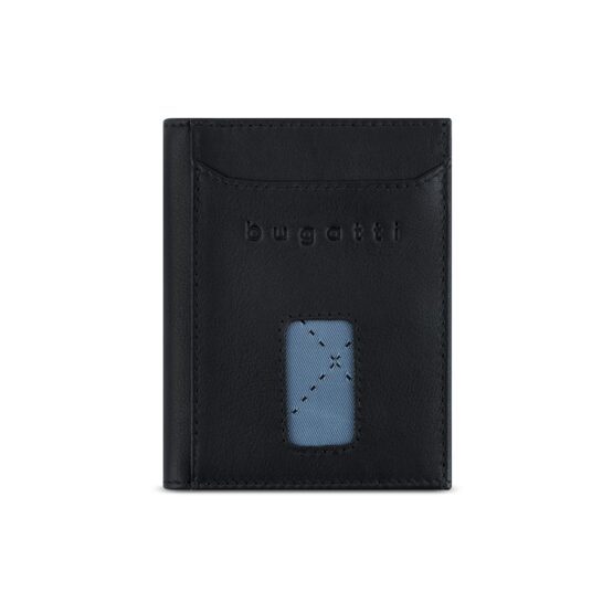 Secure Slim - RFID Kreditkartenhalter mit Wiener Münzfach Nappa Schwarz