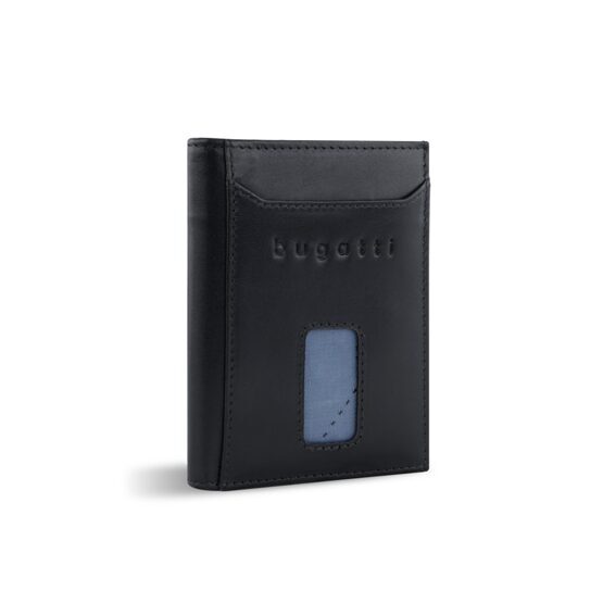 Secure Slim - RFID Kreditkartenhalter mit Wiener Münzfach Romano Schwarz