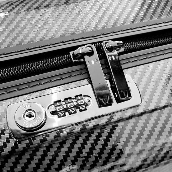 WE-GLAM Handgepäck Koffer in Platin