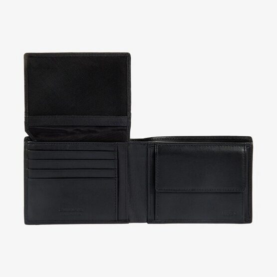 Bernina - Brieftasche aus Leder in Schwarz