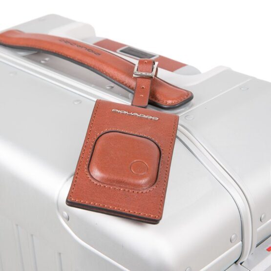 Ultra Slim Mittelgrosser Koffer Grau/Leder