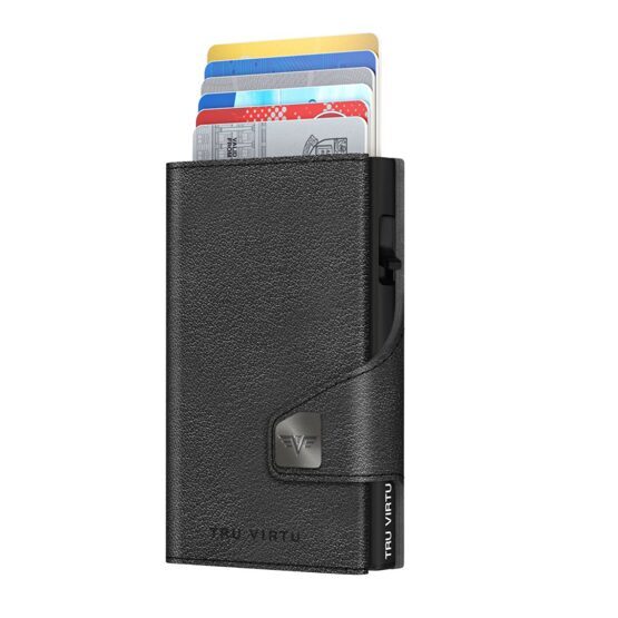 Wallet Click &amp; Slide Coin Pocket Nappa Black/Black