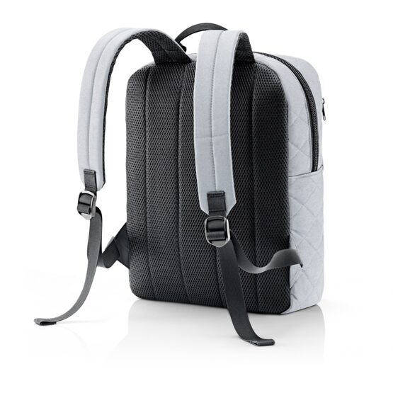 Classic Backpack M, Rhombus Light Grey