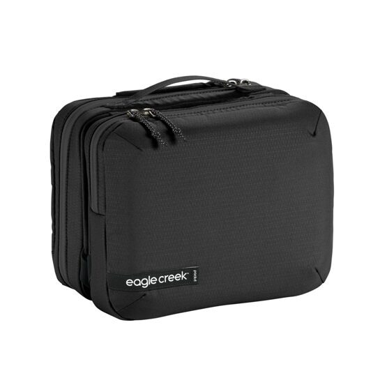 Pack-It Reveal Trifold Toiletry Kit, Schwarz