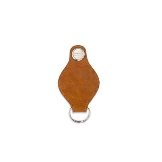 Lusso - AirTag Key Holder, Brushed Cognac