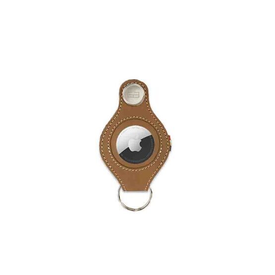 Lusso - AirTag Key Holder, Camel Brown