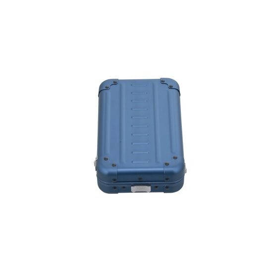 Aluminium Vertical Vanity Case 7,5&quot; in Blau