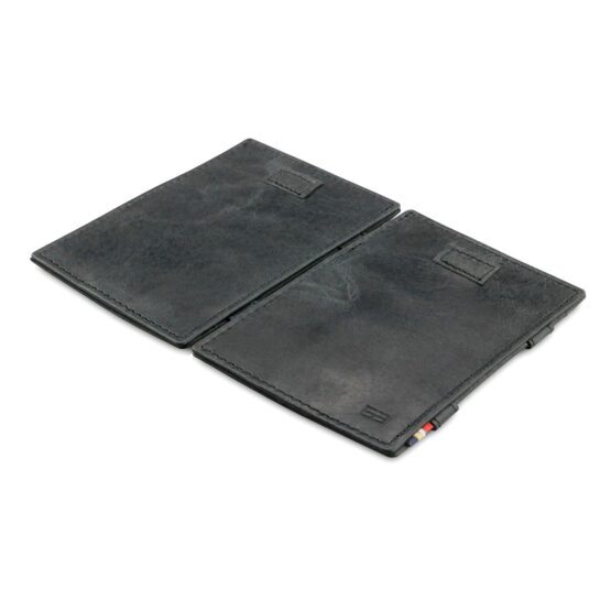 Cavare - Magic Portemonnaie in Schwarz aus gebürstetem Leder