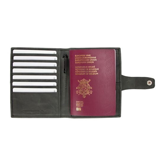 AirTag Passport Holder, Brushed Black