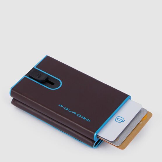 Blue Square - Compact Wallet für Scheine und Kreditkarten in Viola