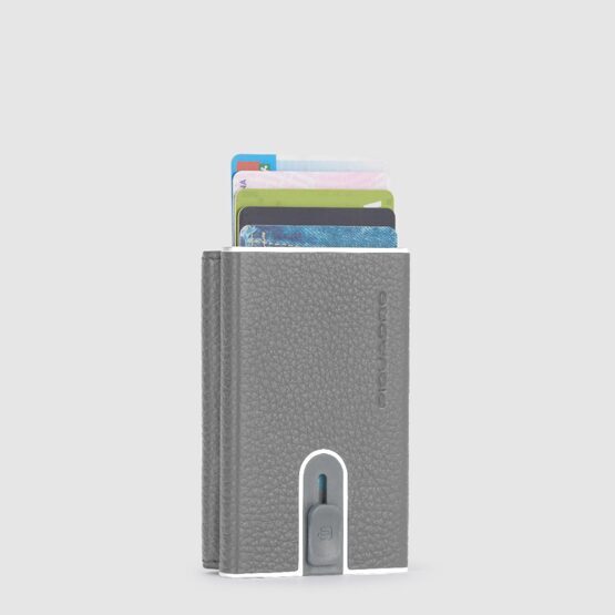 Modus - Compact Wallet mit Schiebesystem und Münzfach in Grau
