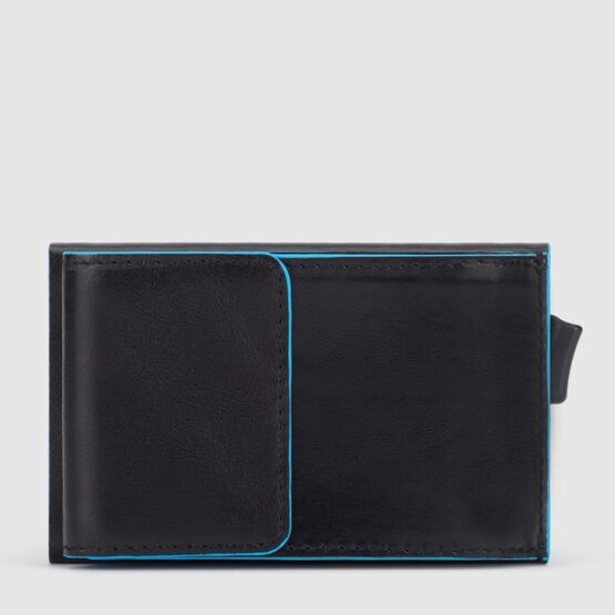 Blue Square - Kreditkartenhalter mit Aussenfach in Schwarz