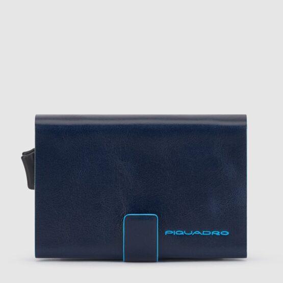 Blue Square - Doppelter Kreditkartenhalter in Blau