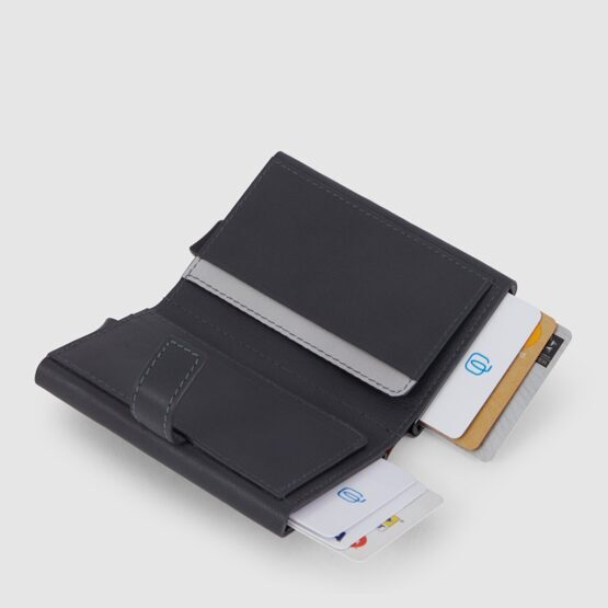 Urban - Double Compact Wallet in Grau/Schwarz