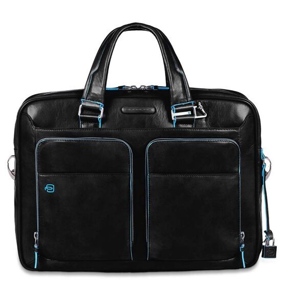 Blue Square – Kurzgrifflaptoptasche mit iPad/iPad®Air-Fach in schwarz