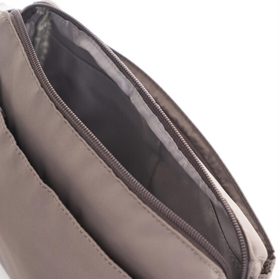 Eye Shoulder Bag RFID in Sepia Brown