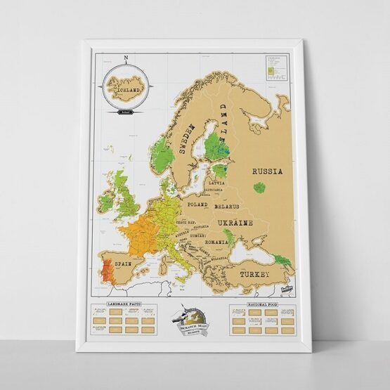 Scratch Map Europe - Reisekarte Europa