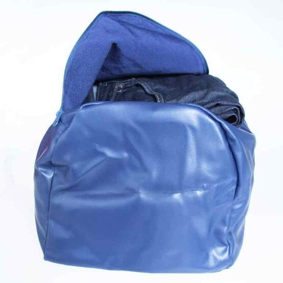 Reisetasche XL in Blau/Braun