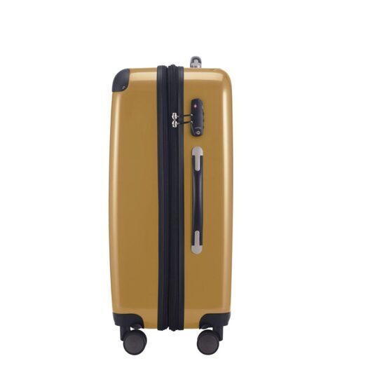 Alex - Koffer Hartschale M glänzend mit TSA in Herbstgold