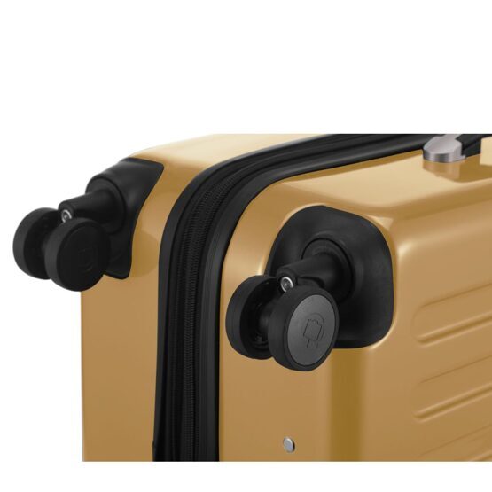 Alex - Koffer Hartschale L glänzend mit TSA in Herbstgold