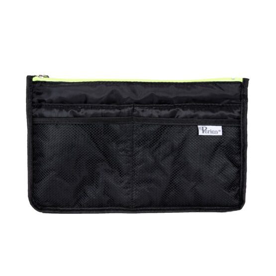 Bag in Bag - Black Neon Yellow Zipper Grösse L