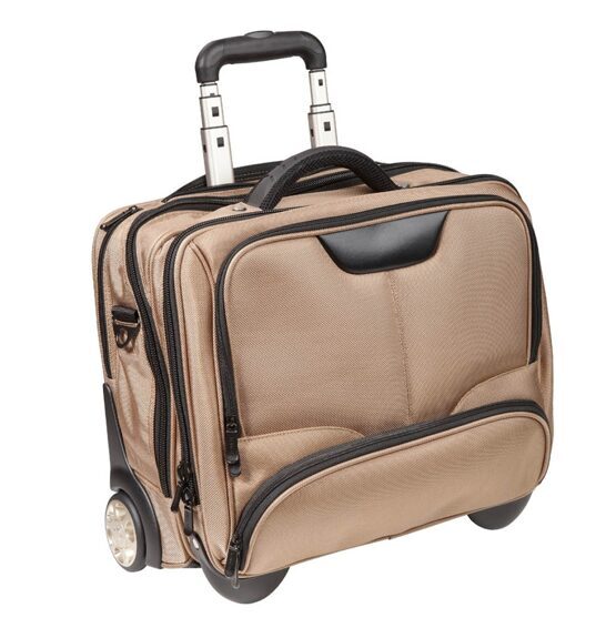 Business Trolley 44cm aus Nylon in Champagner