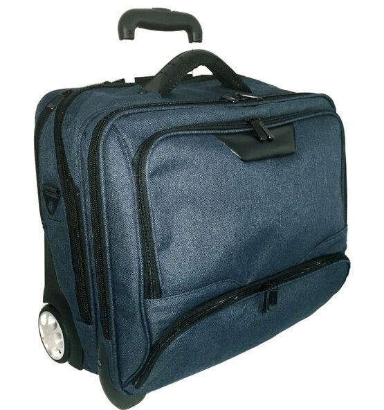 Business Trolley Office Case aus Canvas 44,5 cm in petrol