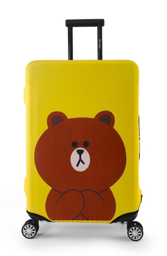 Kofferüberzug Yellow Teddy Gross (65-70 cm)