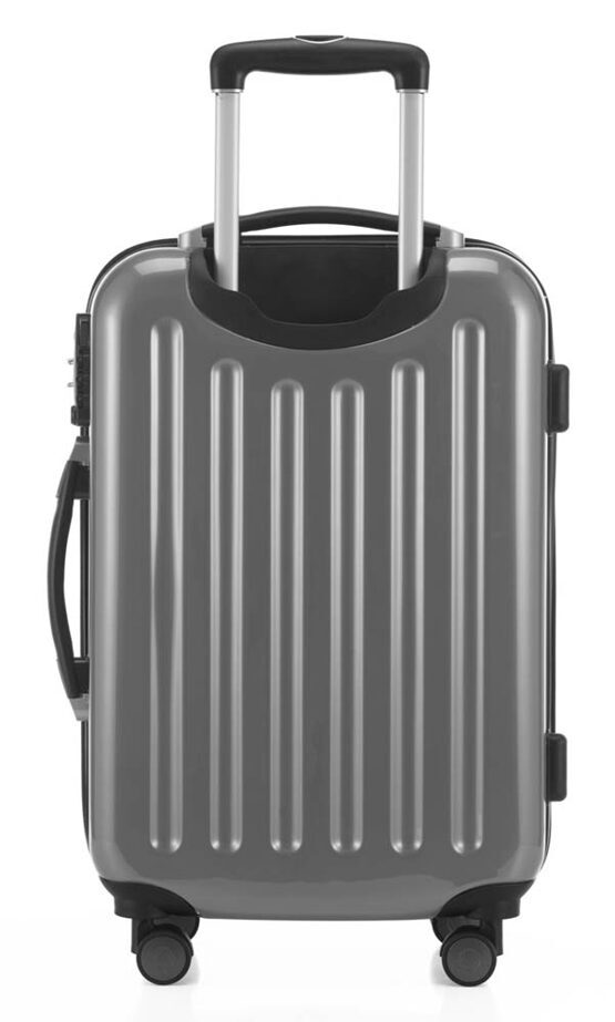 Alex - Handgepäck Hartschale glänzend mit TSA in Silber