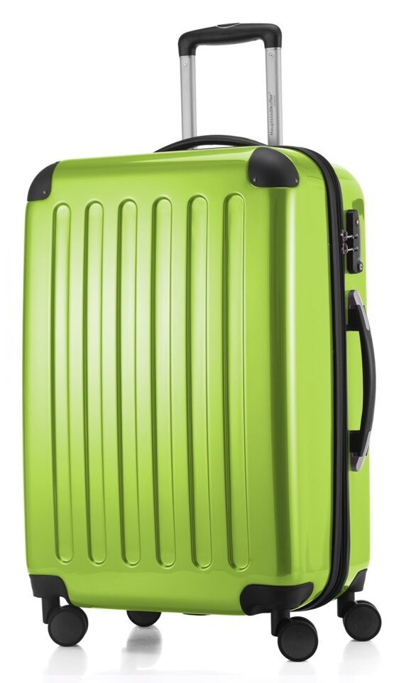 Alex - Koffer Hartschale M glänzend mit TSA in Apfelgrün