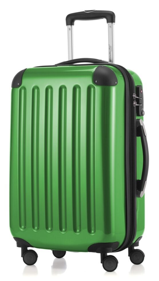 Alex - Handgepäck Hartschale glänzend mit TSA in Grün