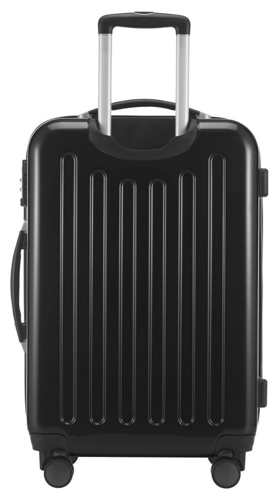 Alex - Koffer Hartschale M glänzend mit TSA in Schwarz